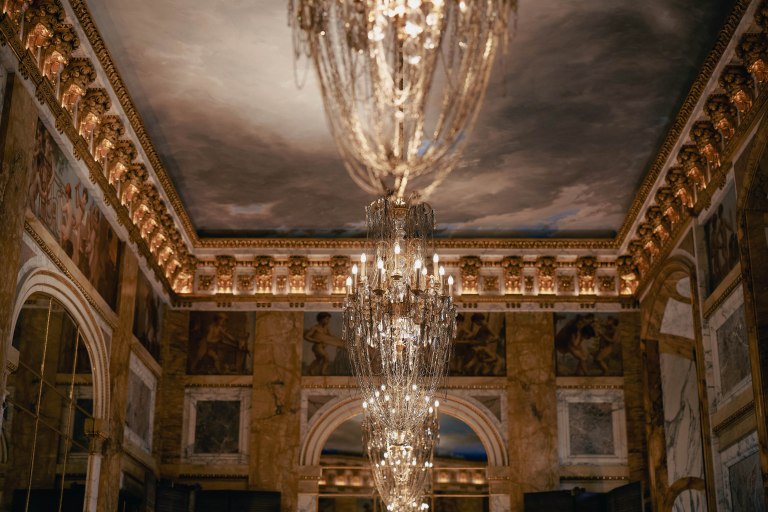 Details of Bar Les Ambassadeurs, inside Hotel de Crillon, a Rosewood hotel