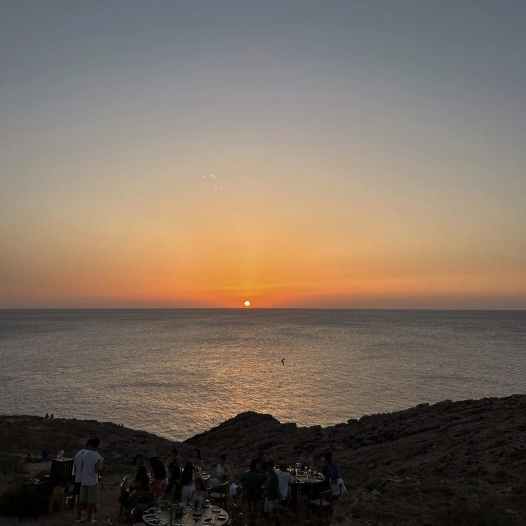 Sunset dinner at Hostal Le Torre, Ibiza