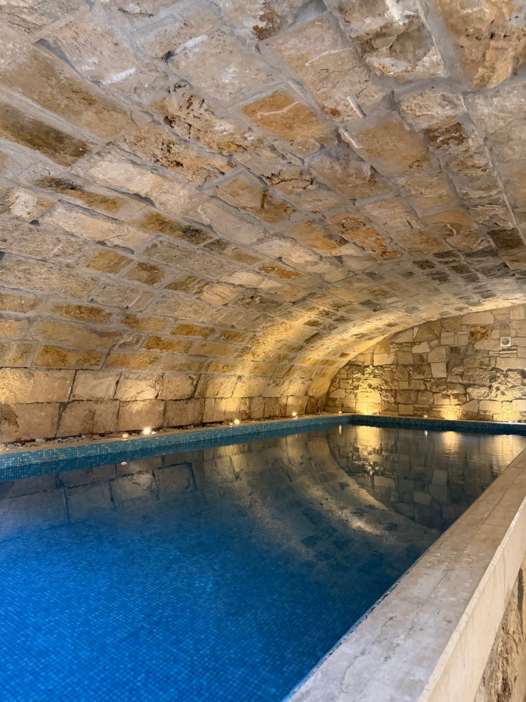Indoor pool at Villa Galatea