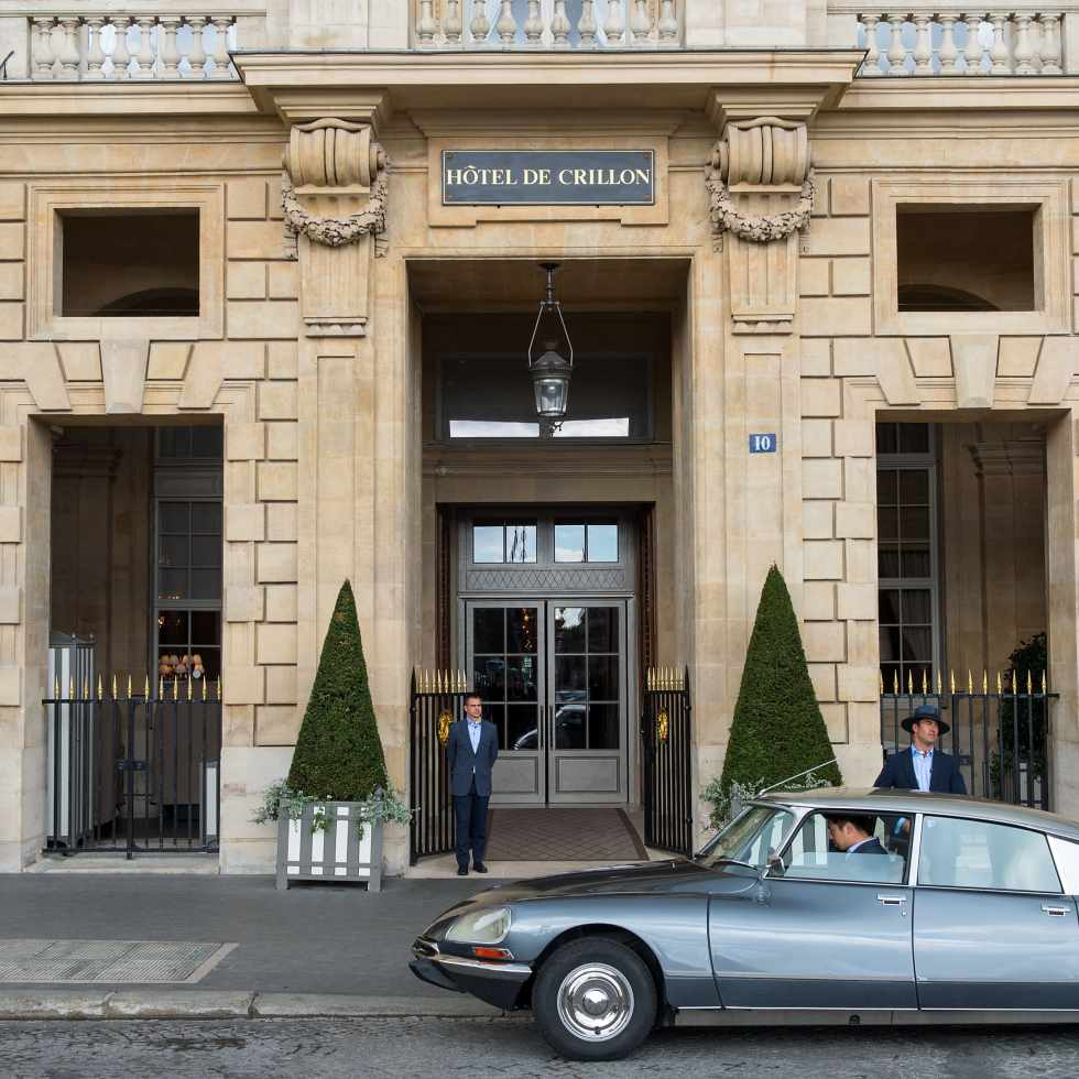 Hôtel de Crillon, a Rosewood Hotel, façade overlooking Place de la Concorde in Paris